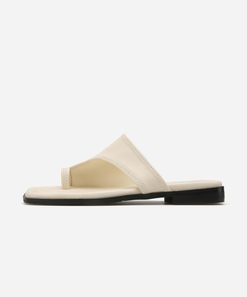 Salt And Chocolate Square Toe Stretch Flip-Flop Slippers 412323002 (2Cm/3Color)