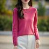 Round-neck Open-work Hook-pattern Loose Pullover Sweater Knitted Sweater Base Layer Sweater