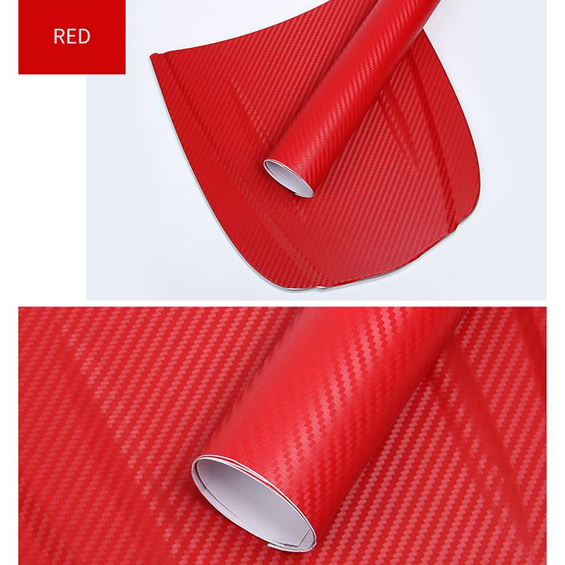 3D Carbon Fiber Vinyl Car Wrap Sheet Roll Film Sticker Decal 127X30Cm