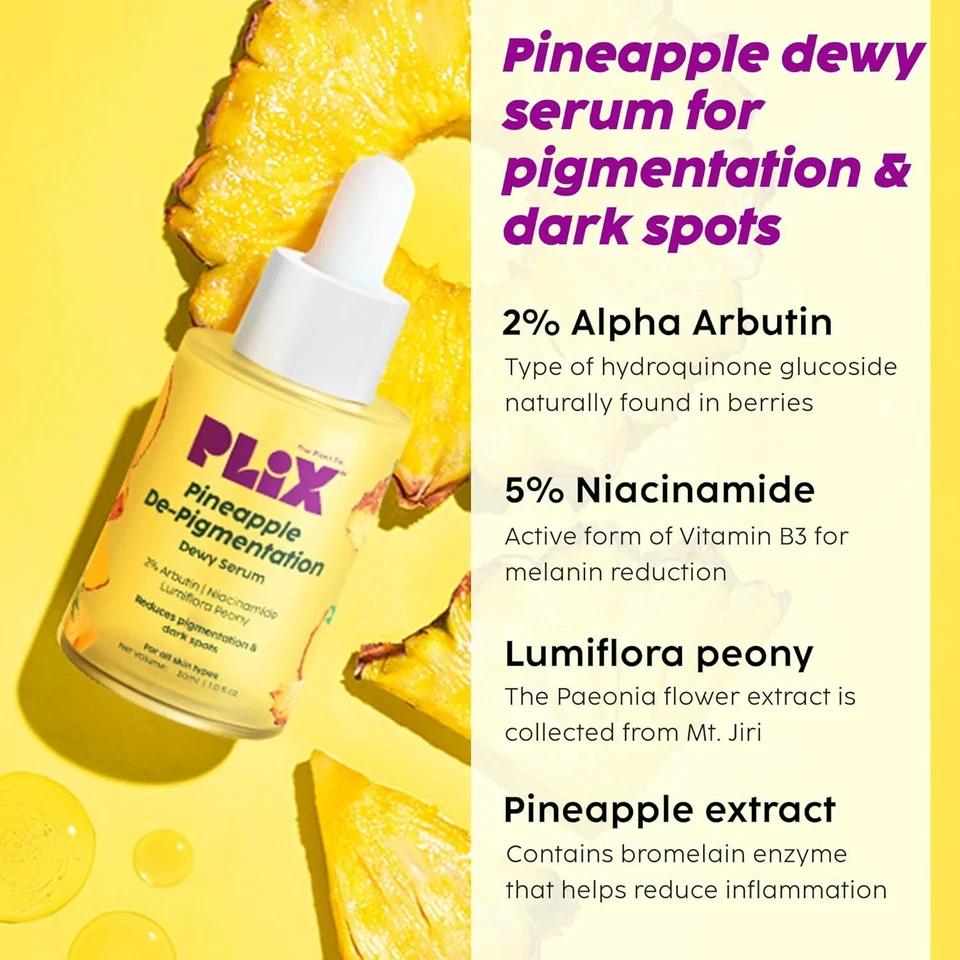 PLIX - THE PLANT FIX Pineapple Depigmentation Regime Kit for Bright & Even Skin