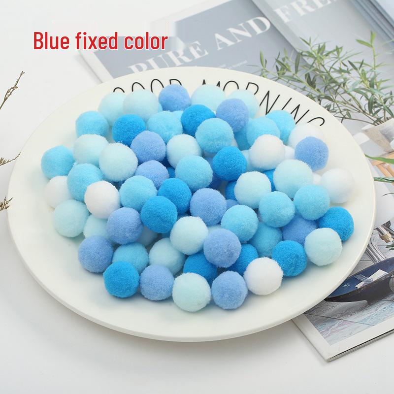 

1,5 см 60 шт. Высокоэластичные полиэстеровые помпоны для изготовления украшений и поделок своими руками