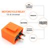 Motorcycle Turn Signal Pair Amber Motocross Flowing Water 12V LED Relay Blinker Lights Indicator Lamp Motorbike