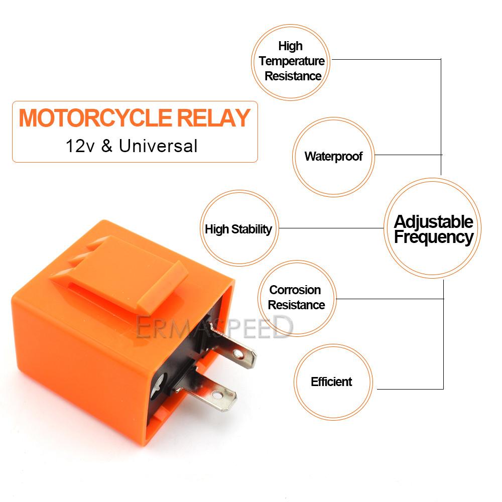 Motorcycle Turn Signal Pair Amber Motocross Flowing Water 12V LED Relay Blinker Lights Indicator Lamp Motorbike
