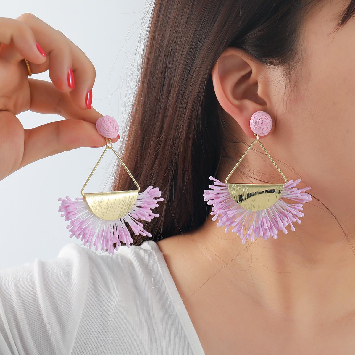 

Модные серьги-подвески для женщин фиолетовый