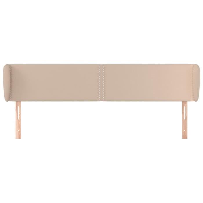 VidaXL Tête de lit avec oreilles Cappuccino 183x23x78-88 cm Similicuir3117111