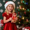 Santa Claus Christmas Money Card Envelope Red Lucky Folding Banknote Card Christmas Cash Envelope with Money Clip Christmas Gift