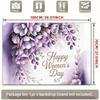 2D Watercolor Purple Flower International Women’s Day 2D Flat Photography Backdrop