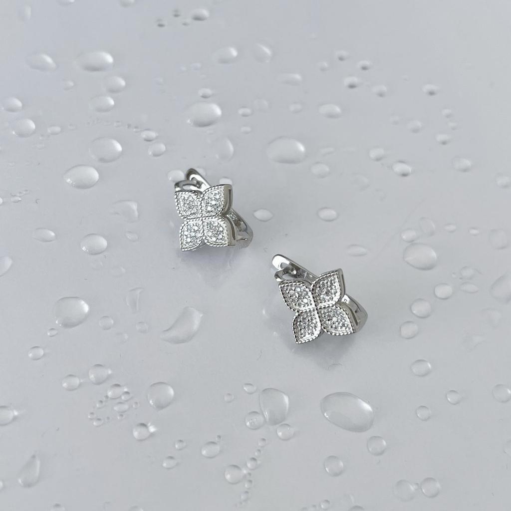 Silver Earrings with Cubic Zirkonia (2142546)