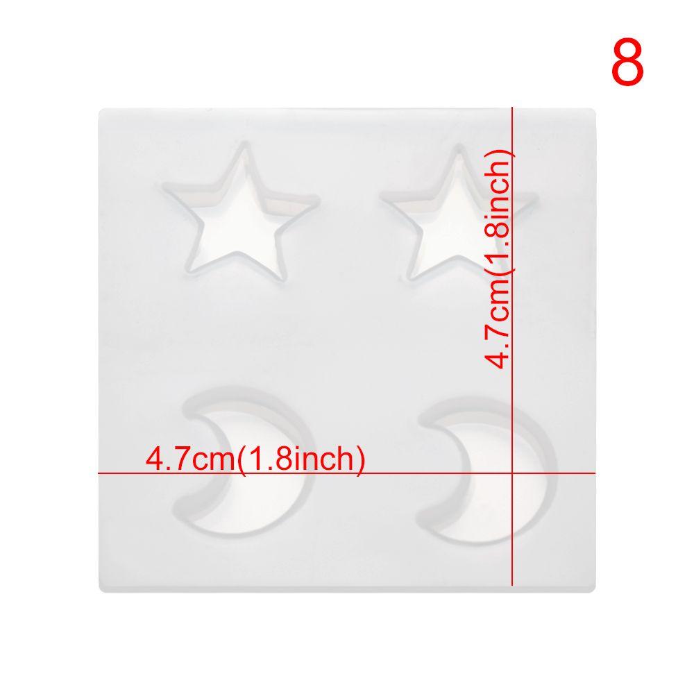 Glue Keychain Necklace Crystal Epoxy Mold Resin Silicone Molds Pendant Mould Earrings Mould