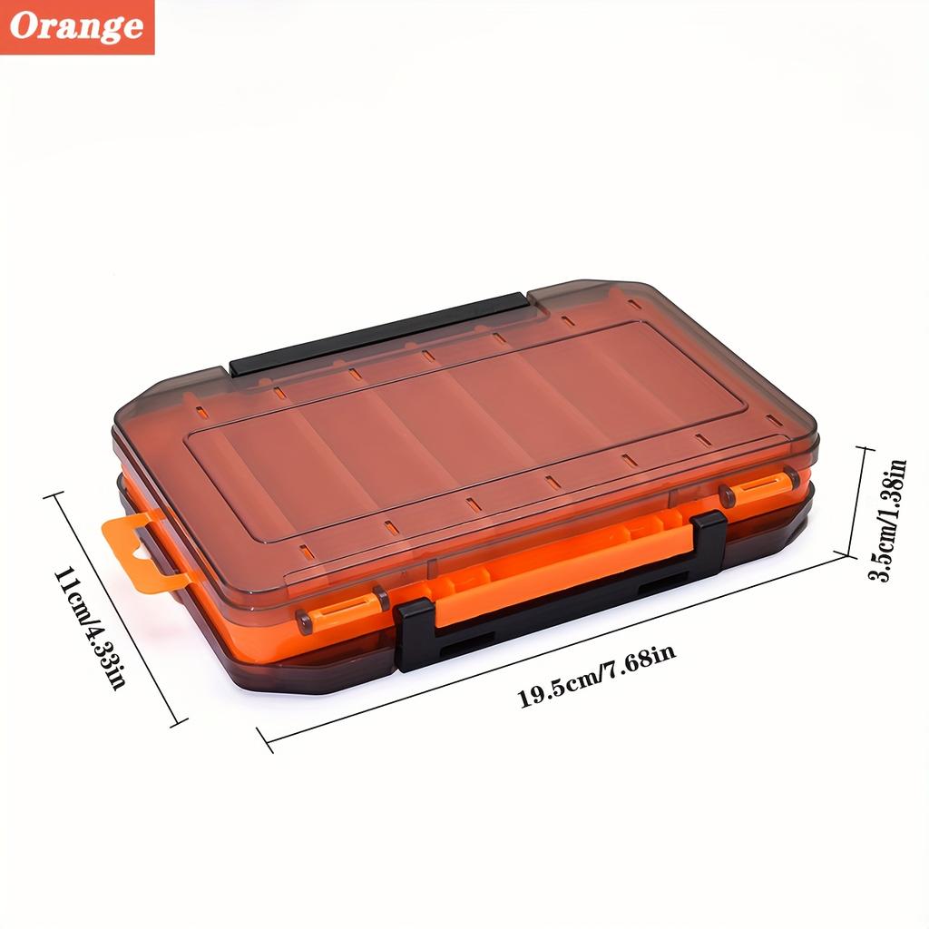 FTK1pc Double-sided Fishing Gear Box, 1 Bait Storage Box, Fishing Tool Accessories