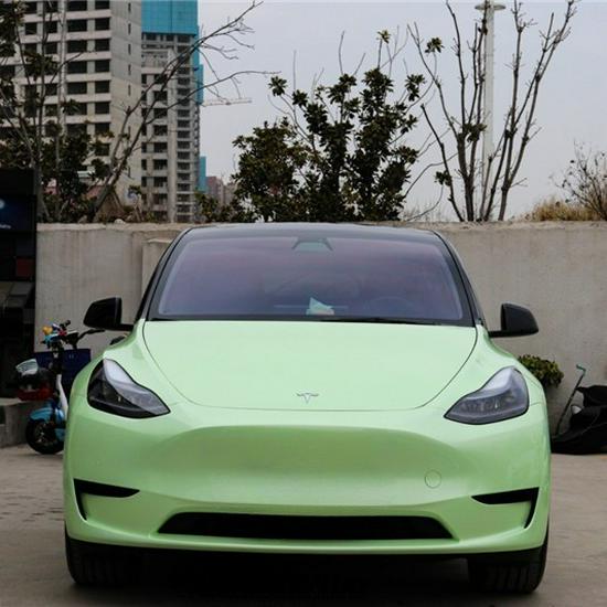 High Gloss Avocado Green Car Wrap Film - Full Body Paint Protection Sticker