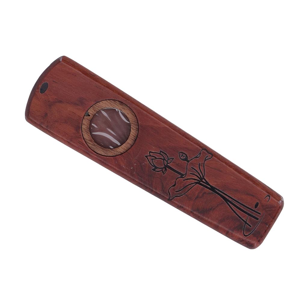 Wood Kazoo Flute Wooden Play Guitar Ukulele Accompaniment Harmonica Diaphragm Wind Instrument Rosewood