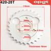 OPGT Motorcycle 24T/26T/28T/29T/31T/35T/37T Teeth 30mm Rear Gear Sprocket Fit For Honda Monkey Motorbike Pit Dirt Bike 420/428 C