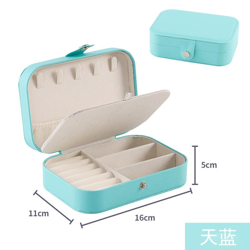 Jewelry Storage Box High-end Double-layer Jewelry Box Jewelry Ring Earring Box Jewelry Packaging Gift Box