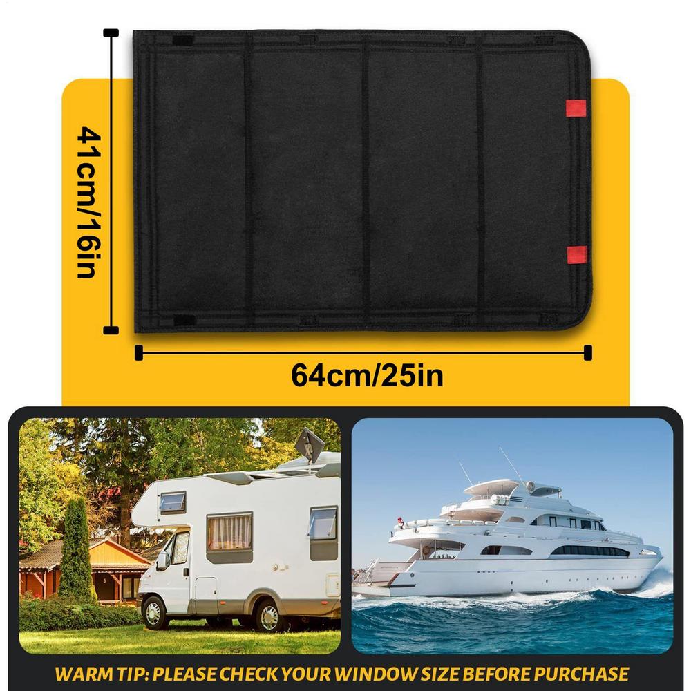 RV Door Window Cover Blackout Waterproof Shield Portable Privacy Trailer Interior Cover for Camping Picnic Travel Road Trips