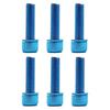 6 Pezzi Viti Manubrio Acciaio Inossidabile Resistente all'Usura Bulloni Attacco Manubrio Accessorio Vite per Mountain Bike