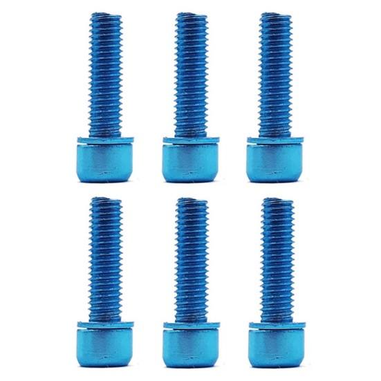 

6 шт. Винты руля износостойкие из нержавеющей стали болты выноса винтовой аксессуар для горного велосипеда синий