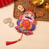 Chinese Latest Year Refrigerator Magnetic Sticker God Of Wealth Fridge Magnet Pendants  Horse Year Spring Festival Decoration