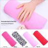 Pink Zebra Stripe Semi-Circular Nail Salon Hand & Wrist Rest Pad