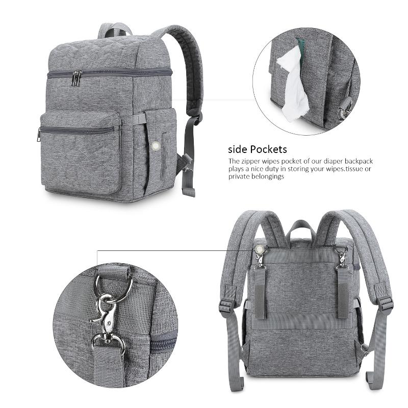 Large Capacity Multifunctional Outdoor Travel Backpack,Stylish Waterproof Diaper Bag Backpack Mother Newborn Portable Bag