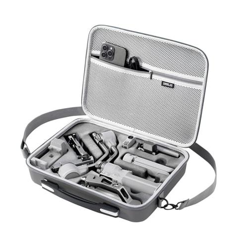 DJI RS4 Mini Compatible Storage Case, PU Waterproof Carrying Case, Portable Storage Shoulder Bag, Travel Case with Full Protection, Dustproof, and Sho