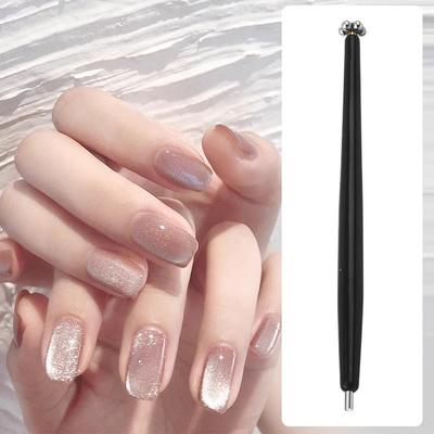 2 In 1 Professioneller Nail Art Cat Eye Magnetstift für Stahlkugel-Saug-Eisenperlen-Magnet-Punktierstift Maniküre-Design