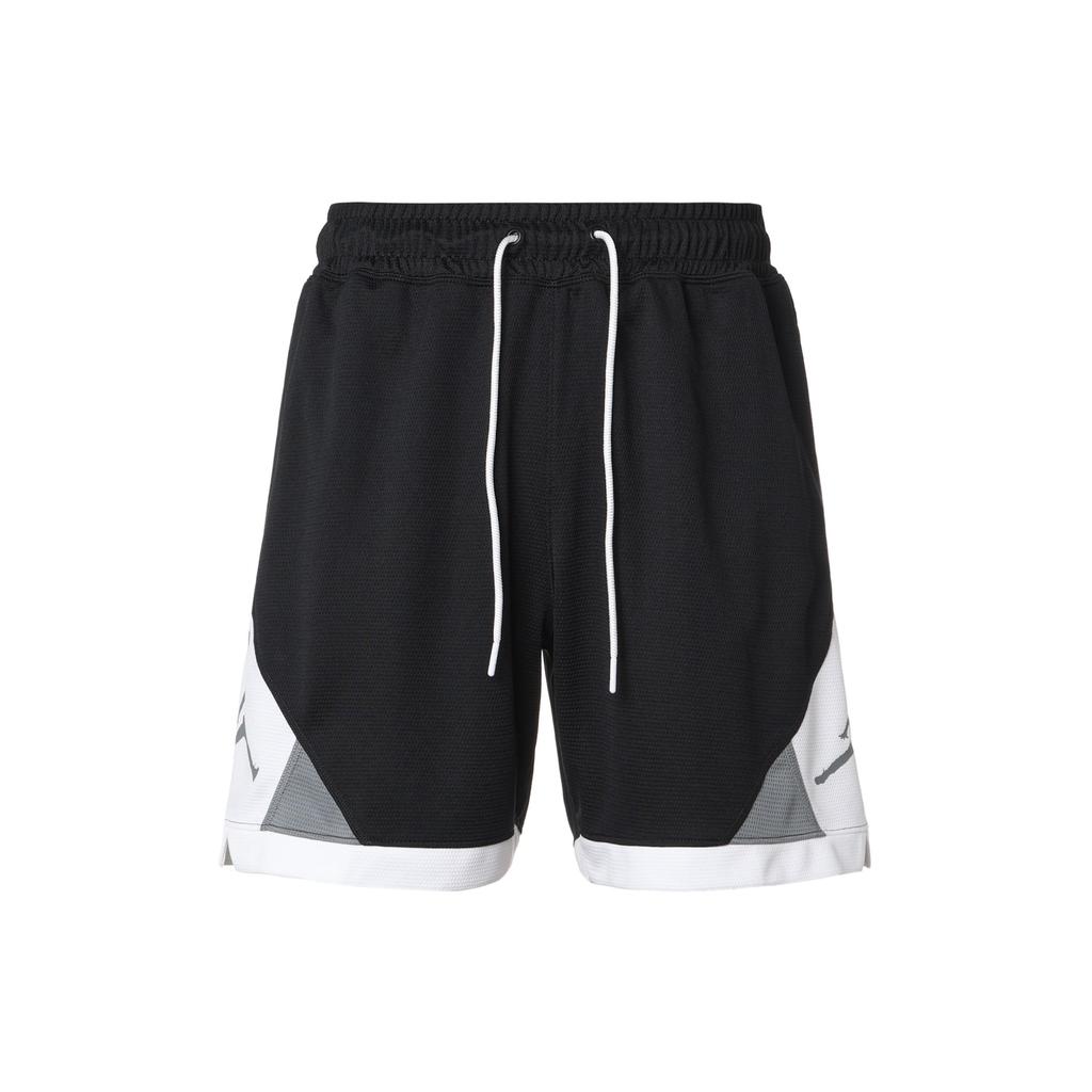 Jordan Logo Print Knit Quick-Dry Basketball Running Training Shorts Men Bottoms Black CV3087-011