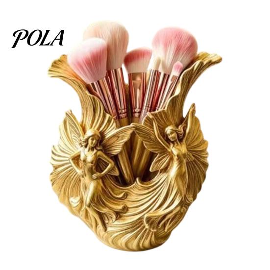 Creative Desktop Organizer 3D Printed Pen Holder, Fairies for Pens, Pencils, Makeup Brushes, Unique Desk Stationery Holder Minimalist Modern