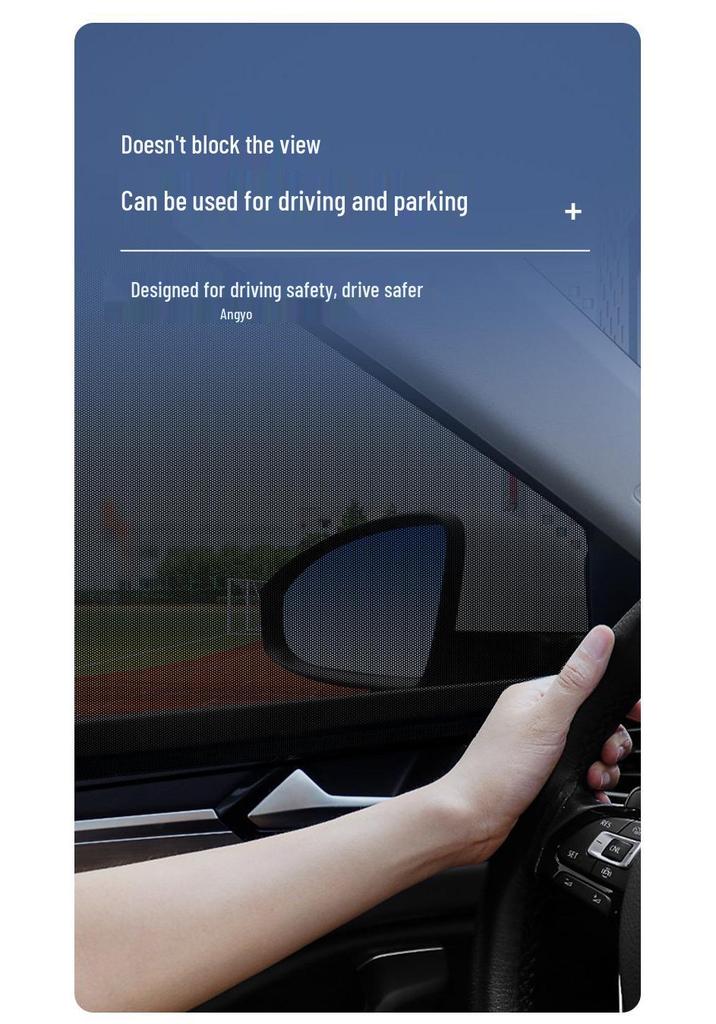 Car Window Mosquito & Insect Net Privacy Sunshade