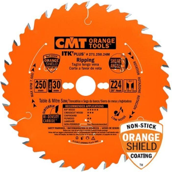 CMT : Lame Carbure 250 Mm 24 Dents Anti Recul