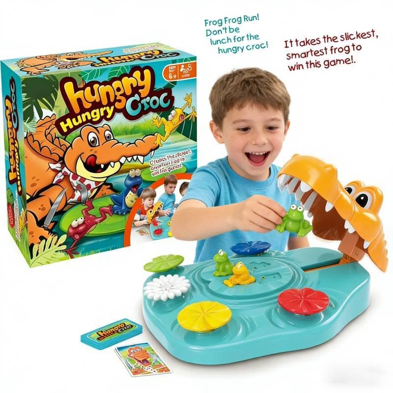 Hungry Croc Chomp Interactive Family Game With Plastic Materials For Kids Cognitive And Motor Skills Development