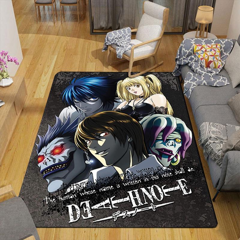 Death Note Rug Floor Mat for Living Room or Bedroom Soft and Comfortable Carpet a Gift for Birthday and Holiday.