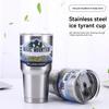 30Oz Stainless Steel Car Cup Thermos Flask Coffee Beer Juice Mugs New Fashion For Men Office Birthday Gift General Household