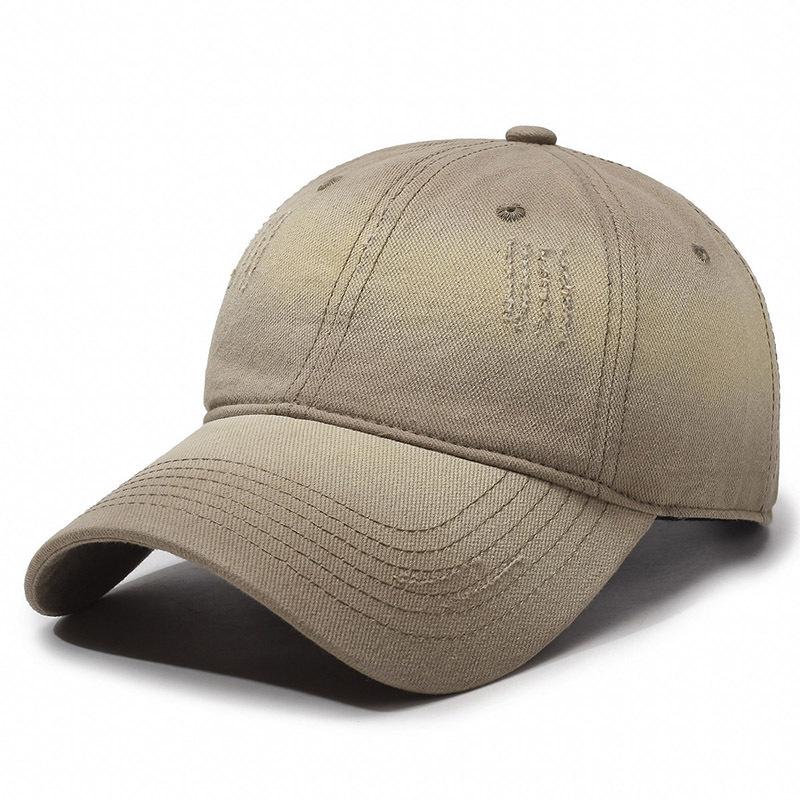 Customized Men Women Baseball Cap Vintage Street Style Bright Color Gradient Deepened Hole Design Breathable Sun Protection Cap
