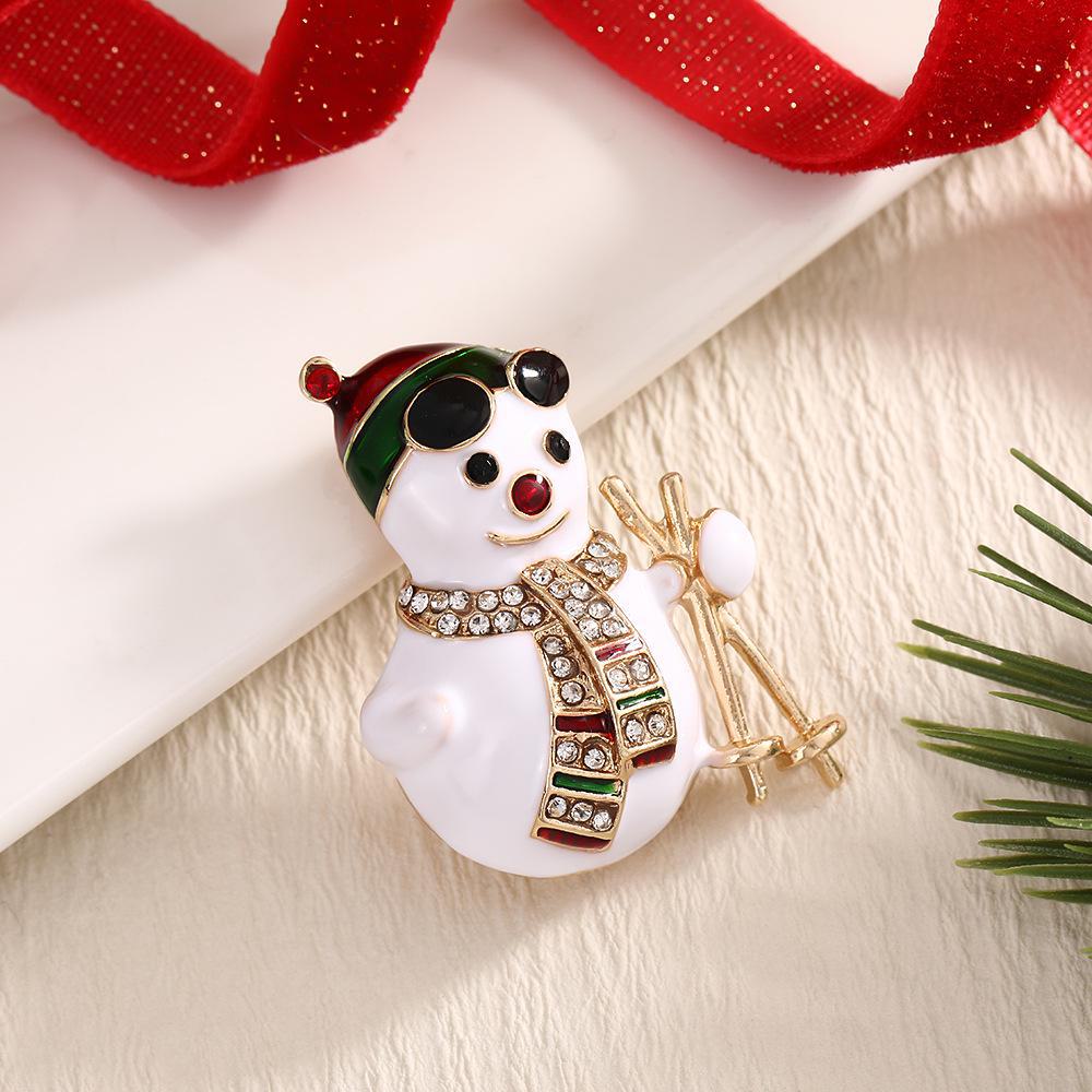 

Милая рождественская брошь-подвеска: Модные украшения и значки для одежды, простой дизайн BR0058