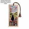 Handcrafted Embroidery Page Marker Seasonal Cat Book Page Marker  for Book Lovers