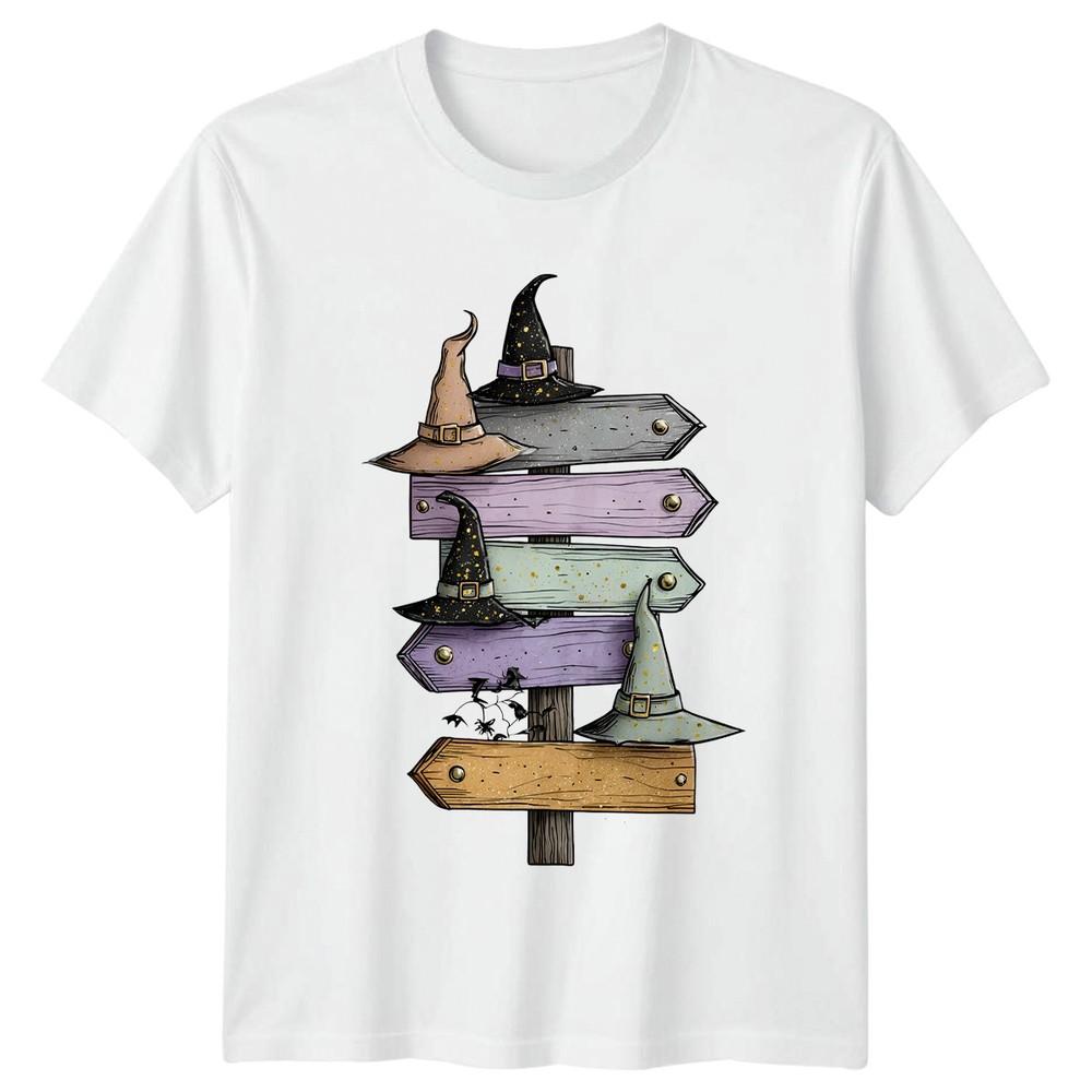 Witches Hat Halloween Spooky Graphic Tee Unisex T Shirt Unisex Unisex Costume Party S