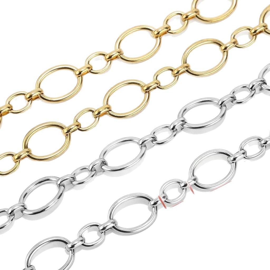 Stainless Steel Bold O-Chain Necklace - European & American Style