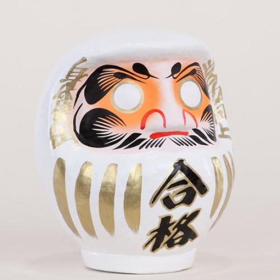 Takasaki Daruma Pass Daruma White 1.5