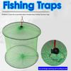 Outdoor 2-Layer Fishing Trap Net Nylon Fish Crab Guard Mesh Fish Accessories