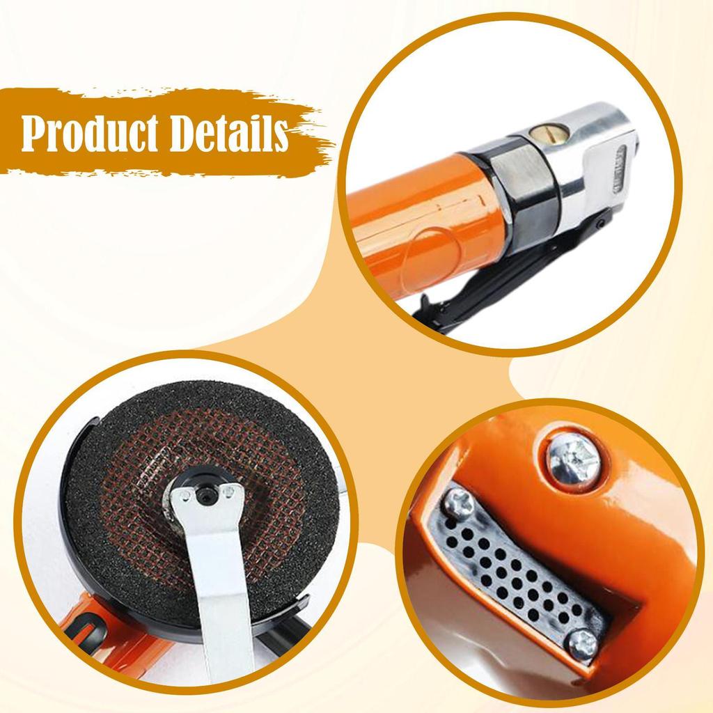 11000 RPM Pneumatic Grinder for Home Use with Abrasive Wheel Industrial Use, Metals, Grinding