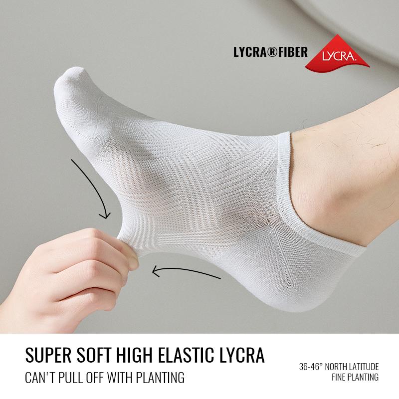 MiiOW Pure Cotton Short Sock Men Sport Non-Slip Invisible Ankle Sock Summer Anti Sweat Deodorant Breathable Business Dress Sock