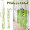 5PCS Fake Vines for Bedroom Ivy Vines for Decoration Artificial Hanging Plants Fake Hanging Plant Greenery Backdrop Weeping Willow Tree Vine Garland