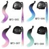 1Pc Motorcycle Helmet Braids Wig Multicolor Loose Wig Ponytail Braid Motorbike Helmet Pigtails Decoration Dual Pigtail Ponytail