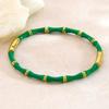Women's Bamboo Joint Titanium Steel Oil Drip Bracelet: Simple, Durable, Fade-Resistant Stainless Steel