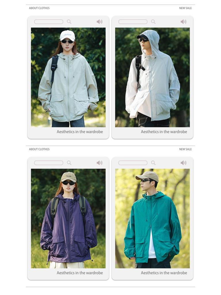 Unisex UPF50+ Quick-Dry Outdoor Sports Jacket – Insect-Resistant, UV-Proof, Breathable