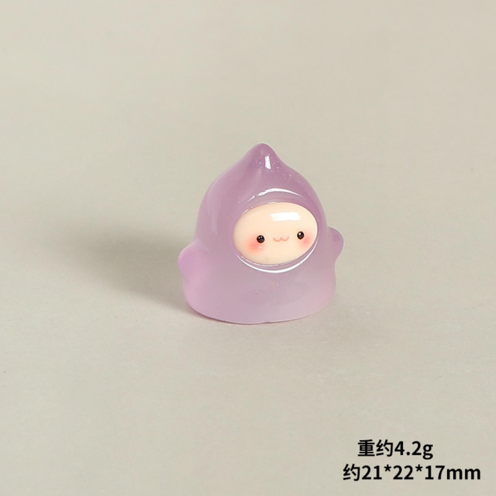 

Glow-in-the-Dark Resin Figurine Micro-Scenery Decorative Ornament Cartoon- Adorable Viral Glowing Desktop Craft Item One Size