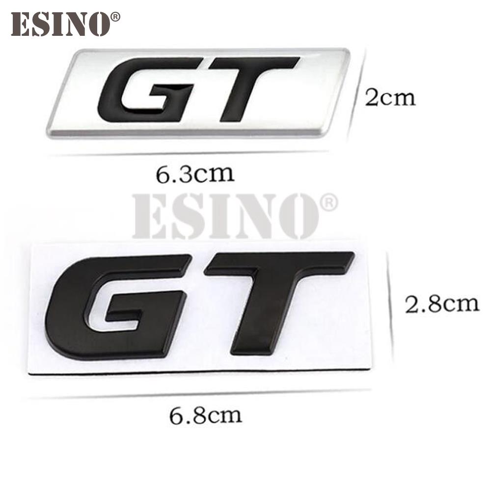 1Pc Car Styling GT 3D Metal Zinc Alloy Car Badge Body Fender Adhesive Emblem for KIA Forte Optima Picanto Stinger Sorento K5 KX5 KX7