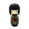 Sosaku Kokeshi Doll by Chie, "Hanafubuki" Design, 14cm, METI & Agriculture Minister Award-Winning Artisan, Made In Japan, Wooden Ornament, Gift