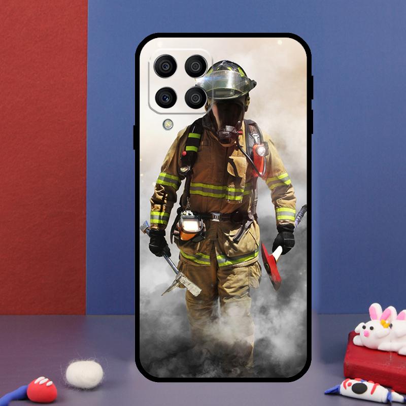 Fire Fighting Hero For Samsung Galaxy M31 M51 M33 M13 M23 M53 M15 M55 M14 M34 M54 M20 M30s M32 M52 Phone Case
